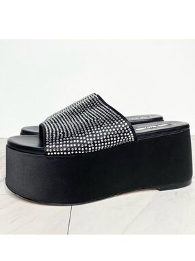 Zigi Gio Jewel Black Platform Slide Sandal 7